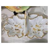 Antique and Vintage Hand Painted Porcelain Serving and Display Assortment