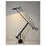 Contemporary Articulating Black Task Lamp with Dual Adjustable Light Heads