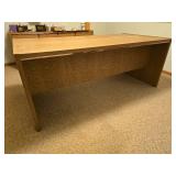 Kimball Mid-Century Modern Executive Wood Desk