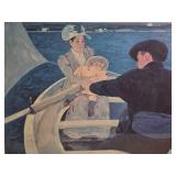 Fine Art Impressionist Print - Mary Stevenson Cassatt - The Boating Party