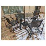 Brown Jordan Luxury Outdoor/Patio Dining Set with Umbrella