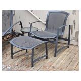 Brown Jordan Luxury Outdoor/Patio Seating Set - Lounger & Armchair