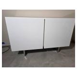 Sophisticated Calligaris Minimalist White Lacquered Accent Cabinet - A