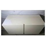 Sophisticated Calligaris Minimalist White Lacquered Accent Cabinet - B