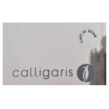 Sophisticated Calligaris Minimalist White Lacquered Accent Cabinet - B