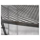 Black Pressed Metal Outdoor/Patio Side Table Set - (3)
