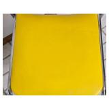 Brilliant Mid-Century Modern Chrome/Yellow Accent Chair