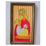 Bright Fine Art Original Painting - A.T. Yatovitz - Mother & Child