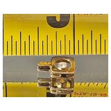 14K Gold Square Pendant with Diamond