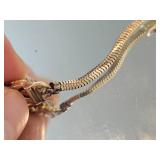 14K Yellow Gold Diamond Floral Vine Bracelet