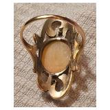 14K Gold Victorian Cameo Ring and Pendant Necklace