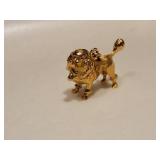 14K Yellow Gold Poodle Dog Charm ~ 17g