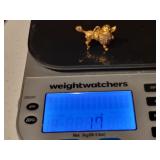 14K Yellow Gold Poodle Dog Charm ~ 17g
