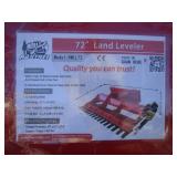 Raytree 72" Skid Steer Land Leveler w/Hydraulic Soil Conditioner