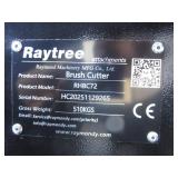Raytree 72" Skid Steer 4 Blade Heavy Duty Brush Cutter