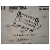 AGT 44" Mini Skid Steer 4 in 1 Bucket