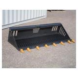 LandHonor 78" Skid Steer Skeleton Rock Bucket