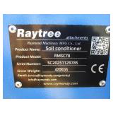 Raytree 78" Skid Steer Harley Rake Soil Conditioner
