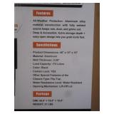 LandHonor 15"x15"x48" Alum Truck Bed Tool Box