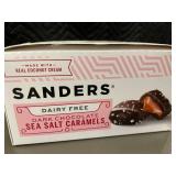 Trol - Sanders 31219 Dairy Free Dark Chocolate Sea Salt Caramels - 1.5 oz Each, 8 Packs Per Display