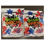 DE 5 - Sour Patch Kids Red White & Blue 2-Pack - Soft & Chewy Candy Bags (1 lb 12.8 oz each)