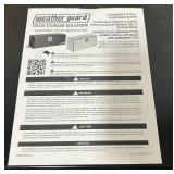 Weather Guard Underbody Truck Tool Box, Steel, Gloss Black, 60.13in.L x 18.25in.W x 18.13in.H, Model# 560-5-02 #88046 Msrp $1045.00