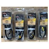 Deka Battery Cable Top Post Terminal 25 IN 4 Gauge lot of 4