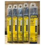 Irwin Silver and Deming Drill Bit lot of 5