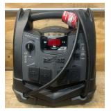 Schumacher Instant Power Portable Jump Starter with Air Compressor and Light, 12 Volts, 1200 Peak Amps, Model# SJ1332 Msrp $199.99