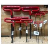 Eklind T-Handle lot of 9