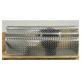 Northern Tool + Equipment Truck Toolbox, 47.75in. x 15.75in. x 20in. x 18in., Aluminum, Diamond Plate, Pull Handle Latches #41887 Msrp $369.99