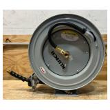 KLUTCH AUTO-REWIND AIR HOSE REEL + ITEM# 73429 1/2IN. X 50FT. RUBBER HOSE #73429