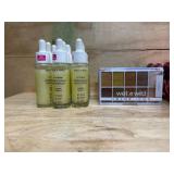 Bin of Milani and Wet and Wild beauty items