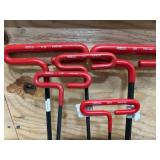 Eklind T-Handle Hex Keys (lot of 9)