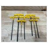 Bondhus T-Handle Hex keys (lot of 7)