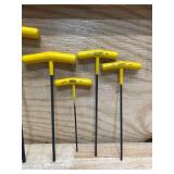 Bondhus T-Handle Hex keys (lot of 7)