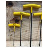 Bondhus T-Handle Hex keys (lot of 7)