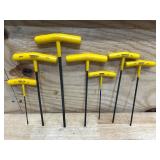 Bondhus T-Handle Hex keys (lot of 7)