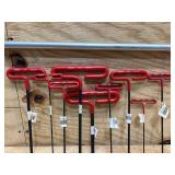 Eklind T-Handle Hex Keys (lot of 9)