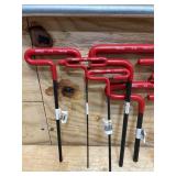 Eklind T-Handle Hex Keys (lot of 9)