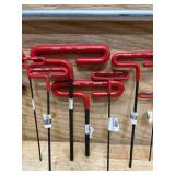 Eklind T-Handle Hex Keys (lot of 9)