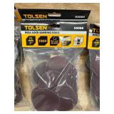 TOLSEN Roll Lock Sanding Discs (lot of 8)