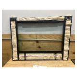 Alpine Glass Firescreen AN-1010