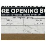 Alpine Glass Firescreen AN-1010