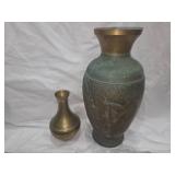 2 Bronze Vases