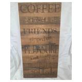 Wood Coffee Sign Decor