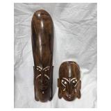 Melanesian Styled Wood Wall Masks