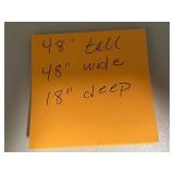 3-Tier Metal Storage Shelf, 48x18x48 Inches