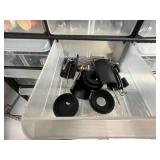 Akro-Mils Storage Cabinet with Assorted Hardware and Kidde Combo Fire Extinguisher Pack