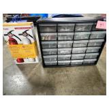 Akro-Mils Storage Cabinet with Assorted Hardware and Kidde Combo Fire Extinguisher Pack